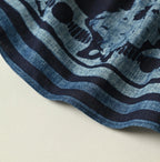 Indigo Indian Khadi Flax Flower Tank Bra Detail