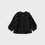 Linen Pintuck Lace Blouse Black