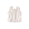 Batiste Cutwork Sleeveless Top Antique White