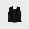 Batiste Cutwork Sleeveless Top Antique Sumi Black