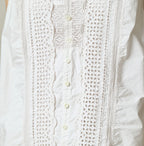 Batiste Cutwork Sleeveless Top Antique Detail