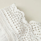 Batiste Cutwork Sleeveless Top Antique Detail