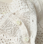 Batiste Cutwork Sleeveless Top Antique Detail