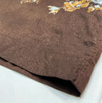 Border Flower Print Cotton Blouse Detail