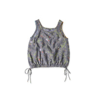 Indian Cotton Linen Dungaree Double Woven Flower Print Poyon Camisole