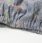 Dungaree Indian Cotton Linen Flower Print Poyon Camisole Blouse Detail