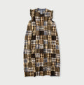 Indian Linen Patchwork POYON Dress Brown Patchwork