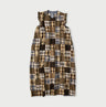 Indian Linen Patchwork POYON Dress Brown Patchwork