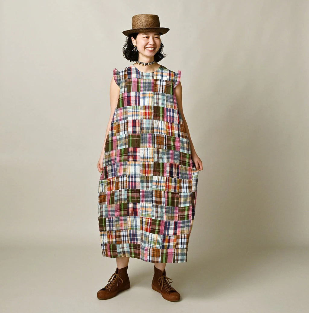 Indian Linen Patchwork POYON Dress