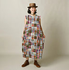 Indian Linen Patchwork POYON Dress