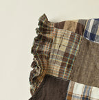 Indian Linen Patchwork POYON Dress Detail