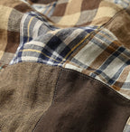 Indian Linen Patchwork POYON Dress Detail