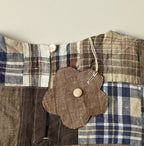 Indian Linen Patchwork POYON Dress Detail