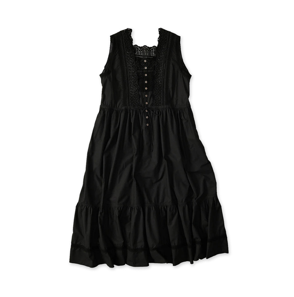 Batiste Cutwork Dress Sumi Black