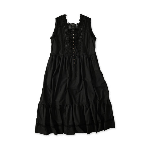 Batiste Cutwork Dress Sumi Black
