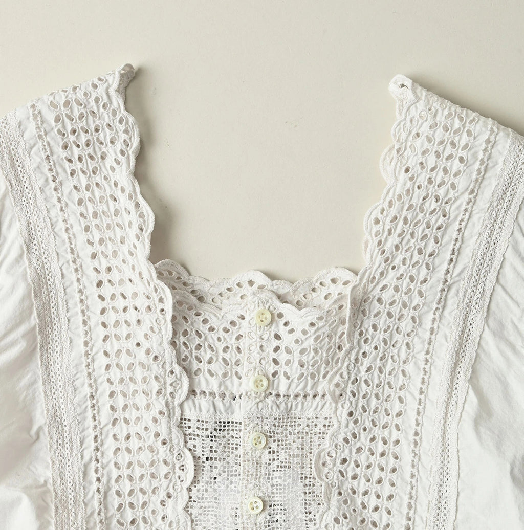 Batiste Cutwork Dress Detail