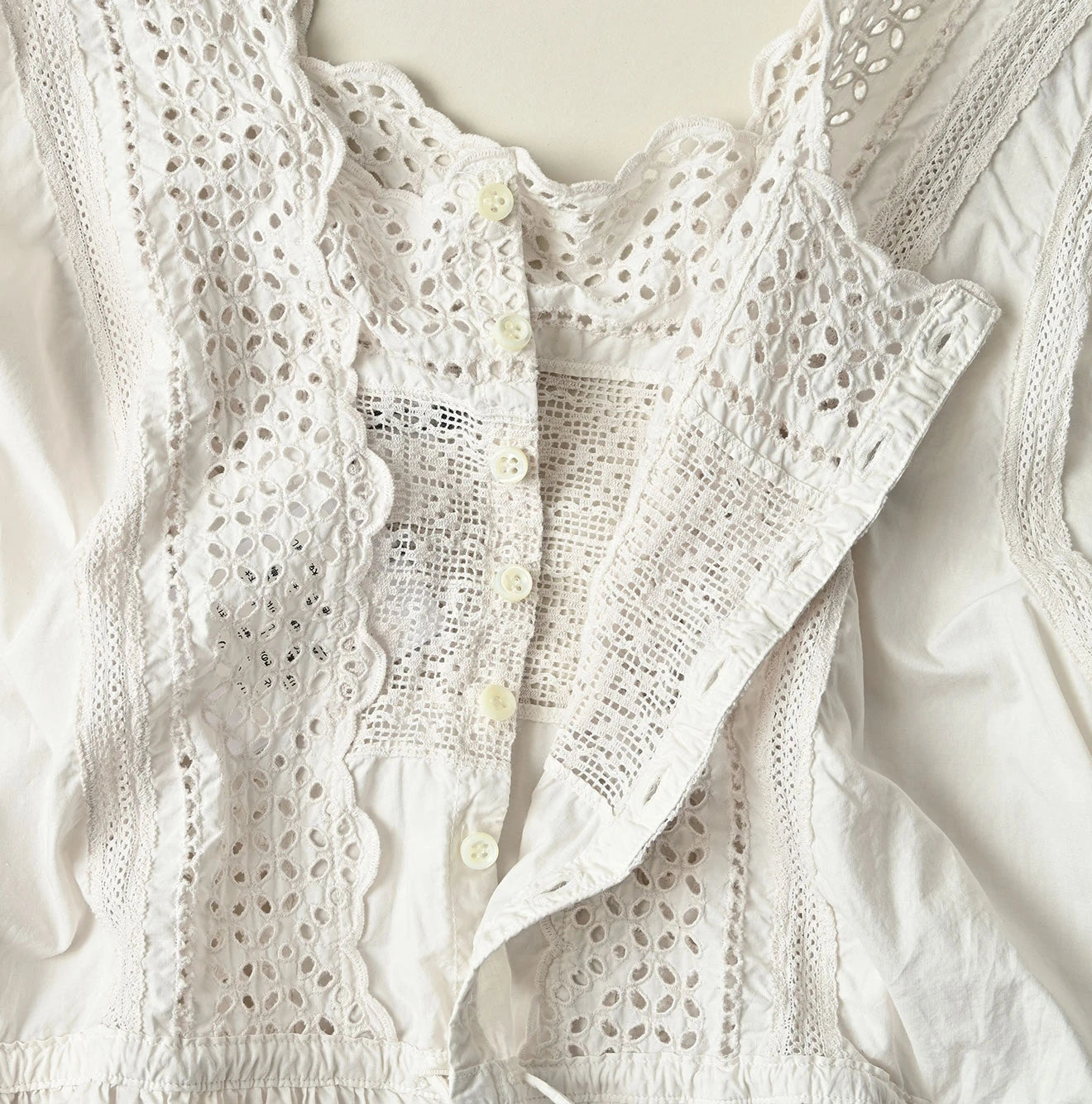 Batiste Cutwork Dress Detail
