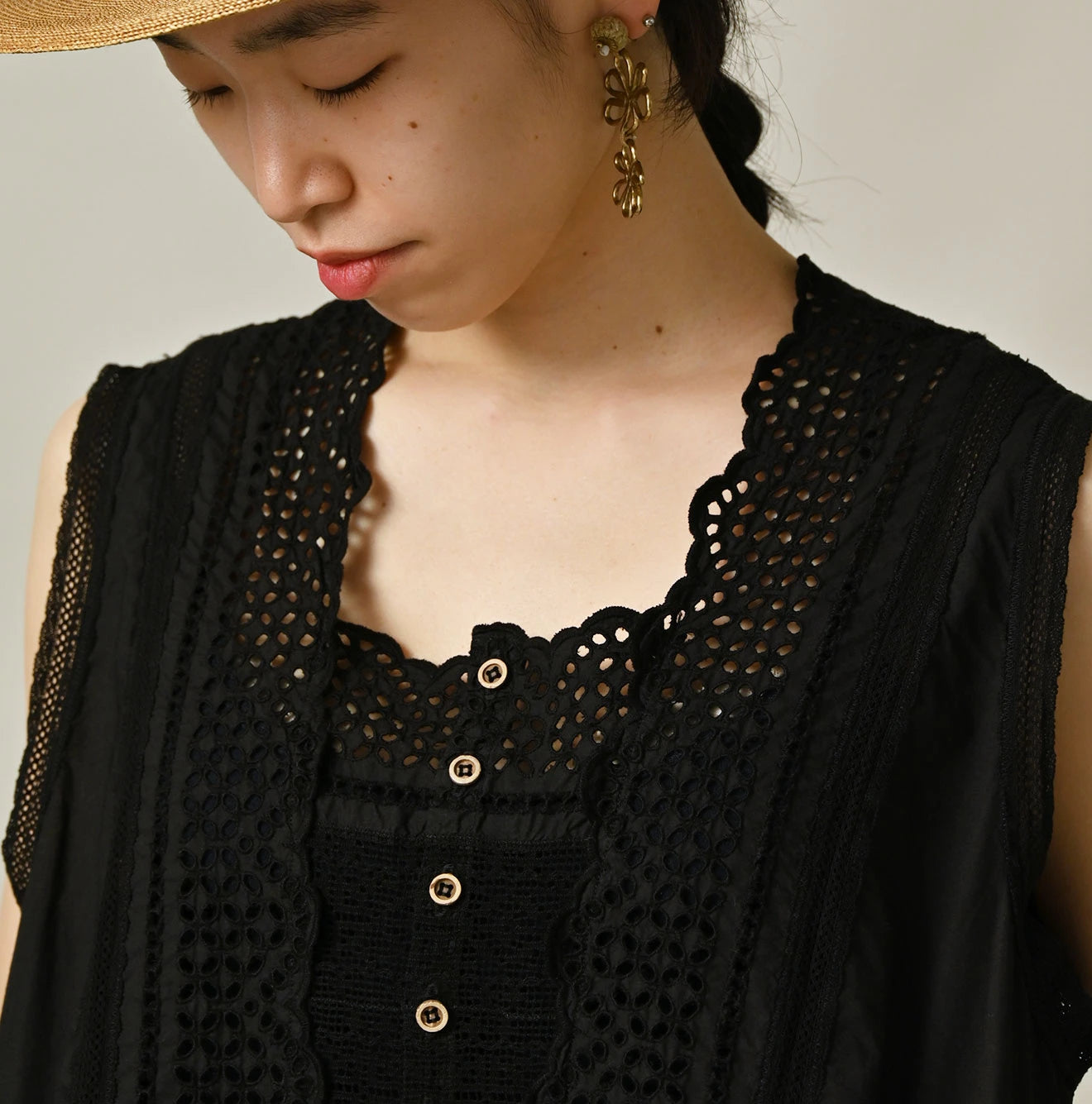 Batiste Cutwork Dress Detail