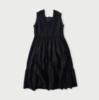 Indigo Batiste Cutwork Dress Back