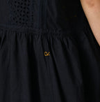 Indigo Batiste Cutwork Dress Detail