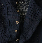 Indigo Batiste Cutwork Dress Detail