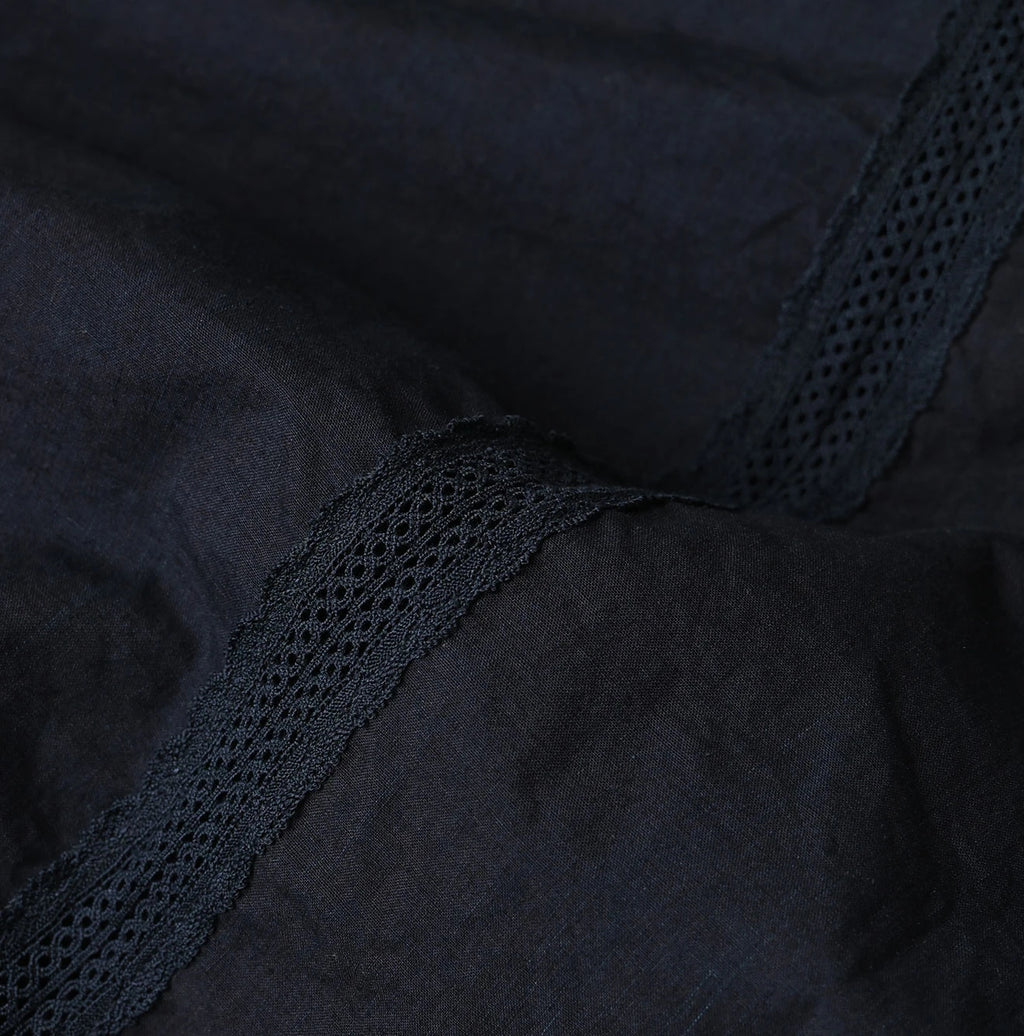 Indigo Batiste Cutwork Dress Detail