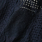 Indigo Batiste Cutwork Dress Detail