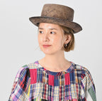 Indian Linen Patchwork Dress Blue Patchwork Detail
