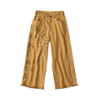 Indian Linen Sack Fringe Pants