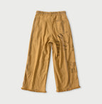 Indian Linen Sack Fringe Pants Back