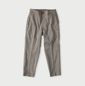 Cotton Linen OX Stretch Sabrina Slacks Charcoal Chambray