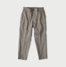 Cotton Linen OX Stretch Sabrina Slacks Charcoal Chambray