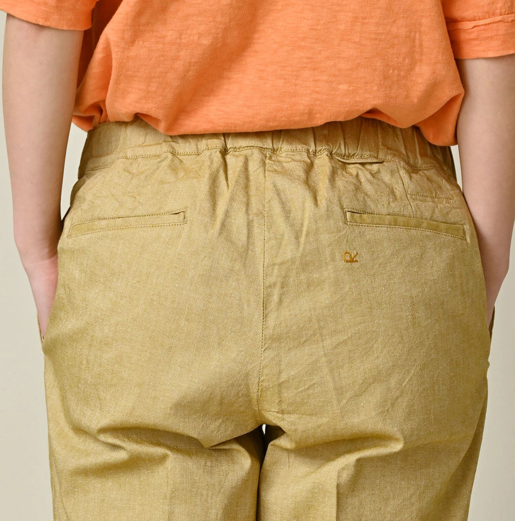 Cotton Linen OX Stretch Sabrina Slacks