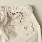 Cotton Linen OX Stretch Sabrina Slacks Detail