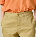 Cotton Linen OX Stretch Sabrina Slacks Detail