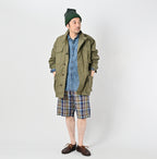 Indian Linen Madras Short Pants Male Model
