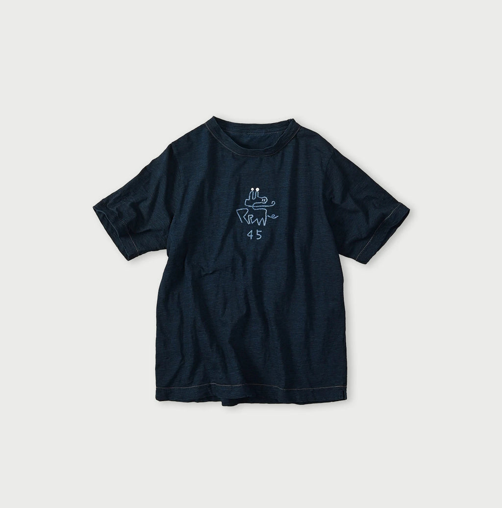 Indigo Nasuppie Embroidered 908 T-shirt