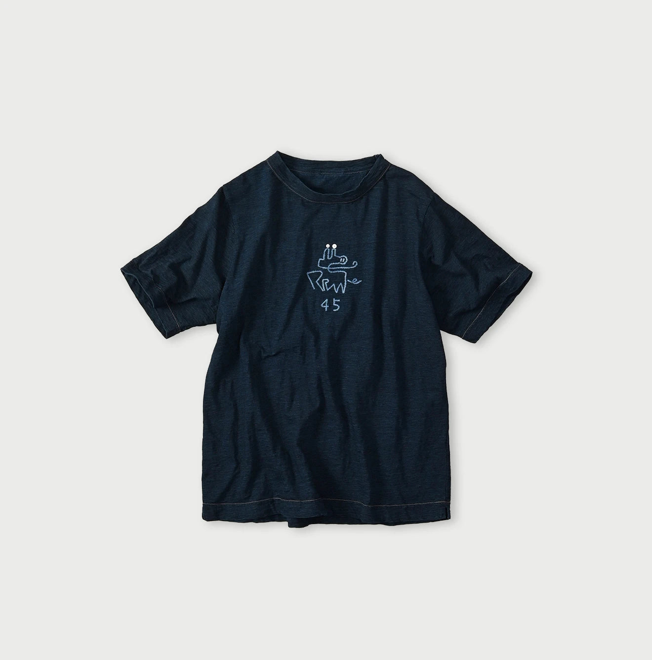 Indigo Nasuppie Embroidered 908 T-shirt