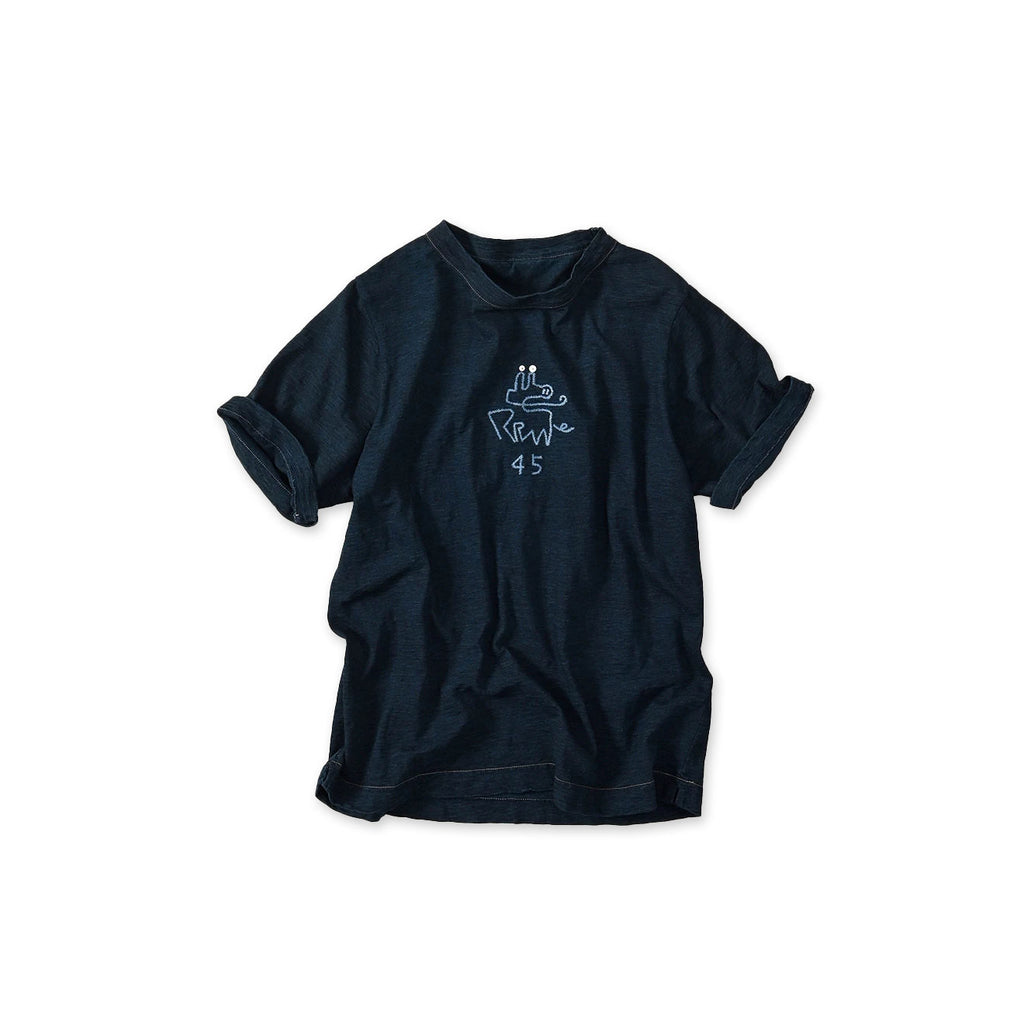 Indigo Nasuppie Embroidered 908 T-shirt