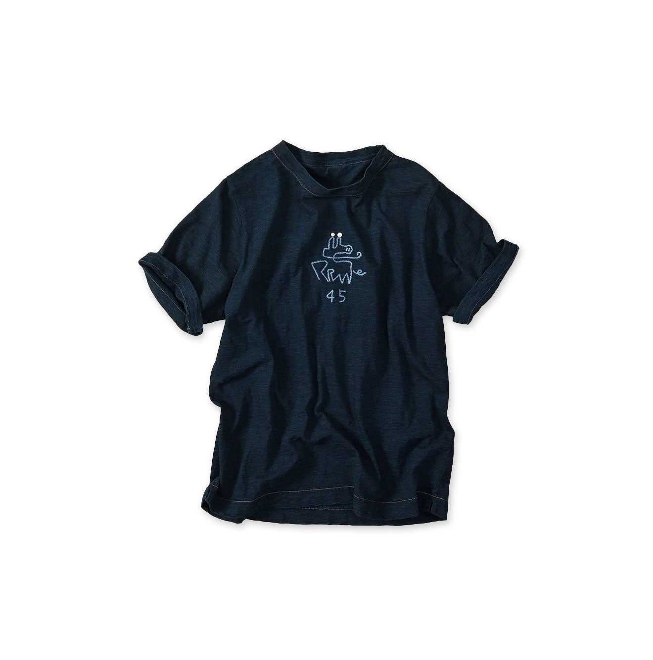 Indigo Nasuppie Embroidered 908 T-shirt