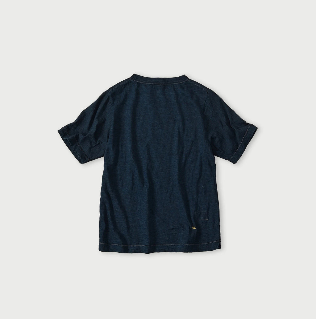 Indigo Nasuppie Embroidered 908 T-shirt Back