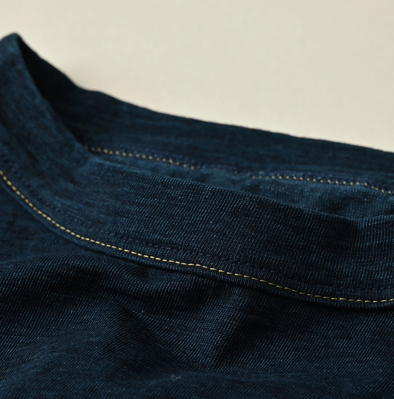 Indigo Nasuppie Embroidered 908 T-shirt Detail