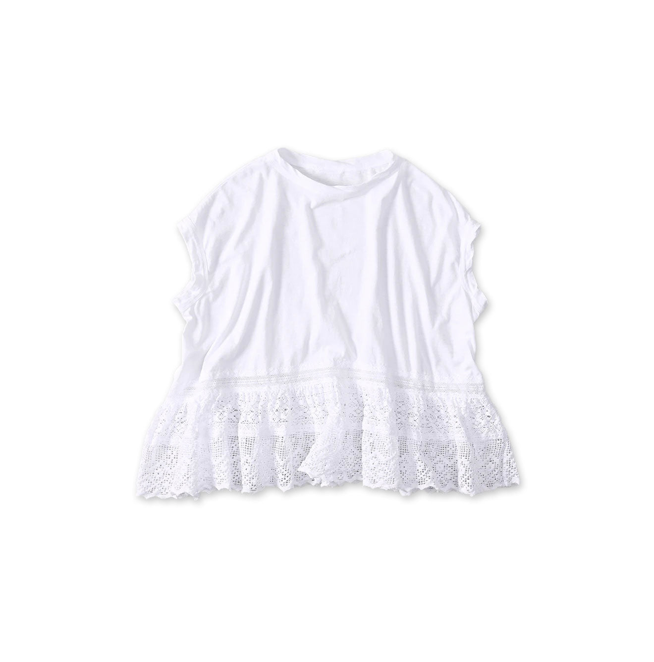 Tenjiku x Lace M Camisole White