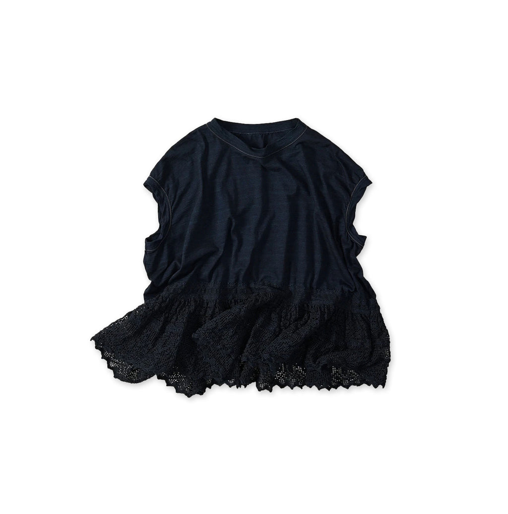 Indigo Tenjiku x Lace M Camisole