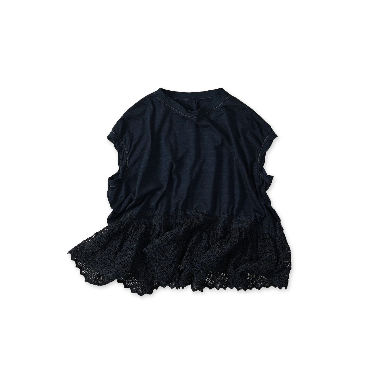 Indigo Tenjiku x Lace M Camisole