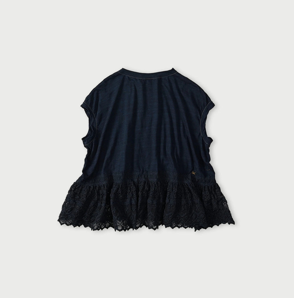 Indigo Tenjiku x Lace M Camisole Back