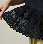 Indigo Tenjiku x Lace M Camisole Detail