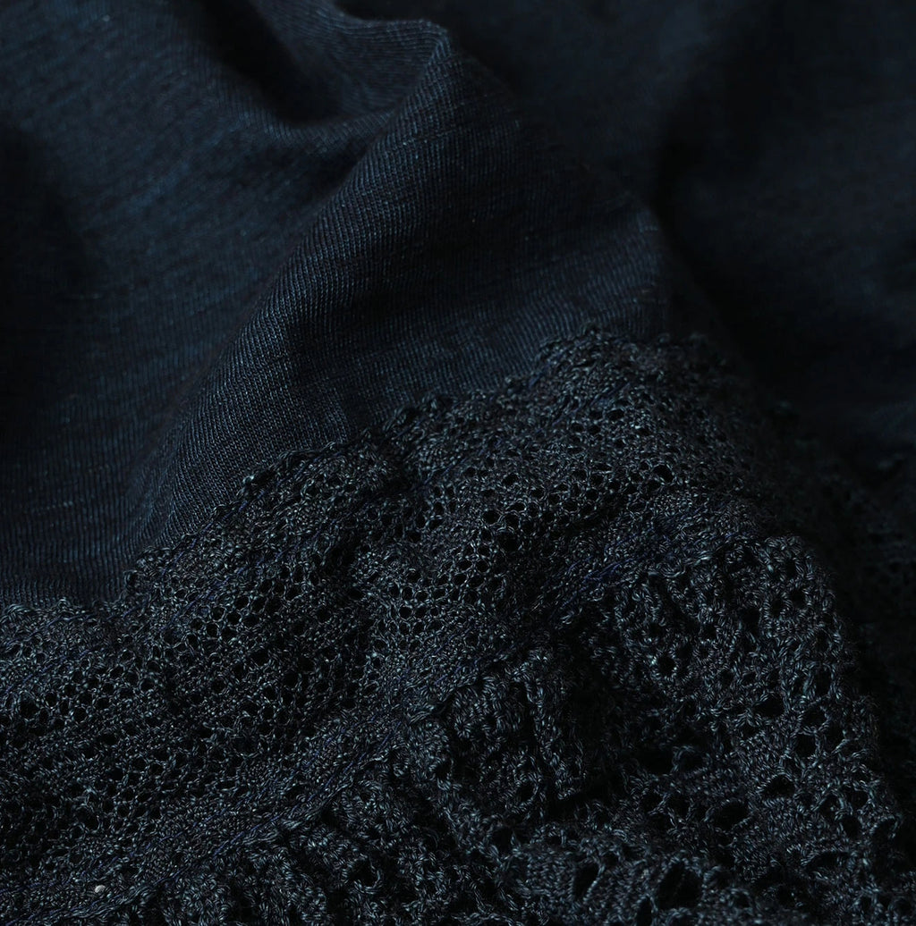 Indigo Tenjiku x Lace M Camisole Detail