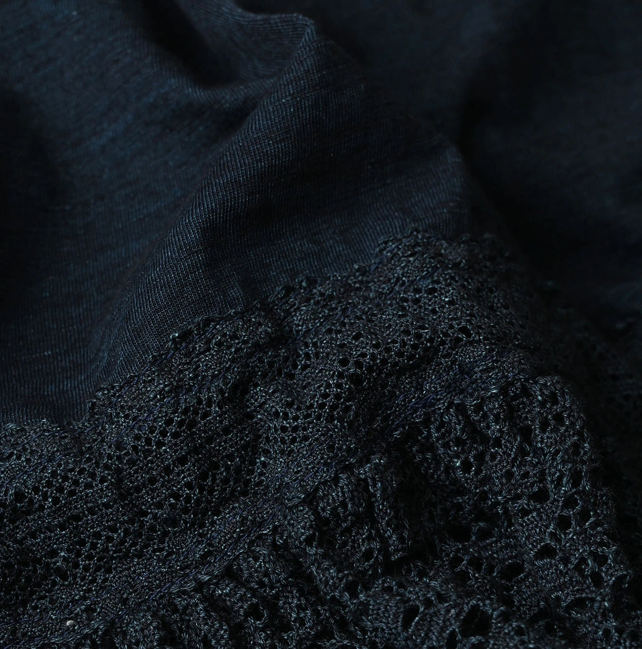 Indigo Tenjiku x Lace M Camisole Detail