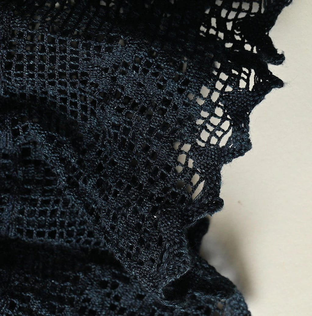 Indigo Tenjiku x Lace M Camisole Detail